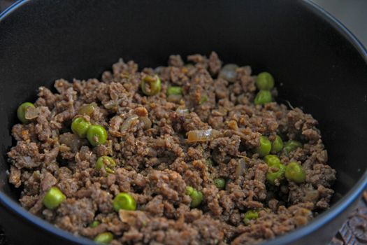 Puerto Rican Style Stewed Seasoned Ground Beef