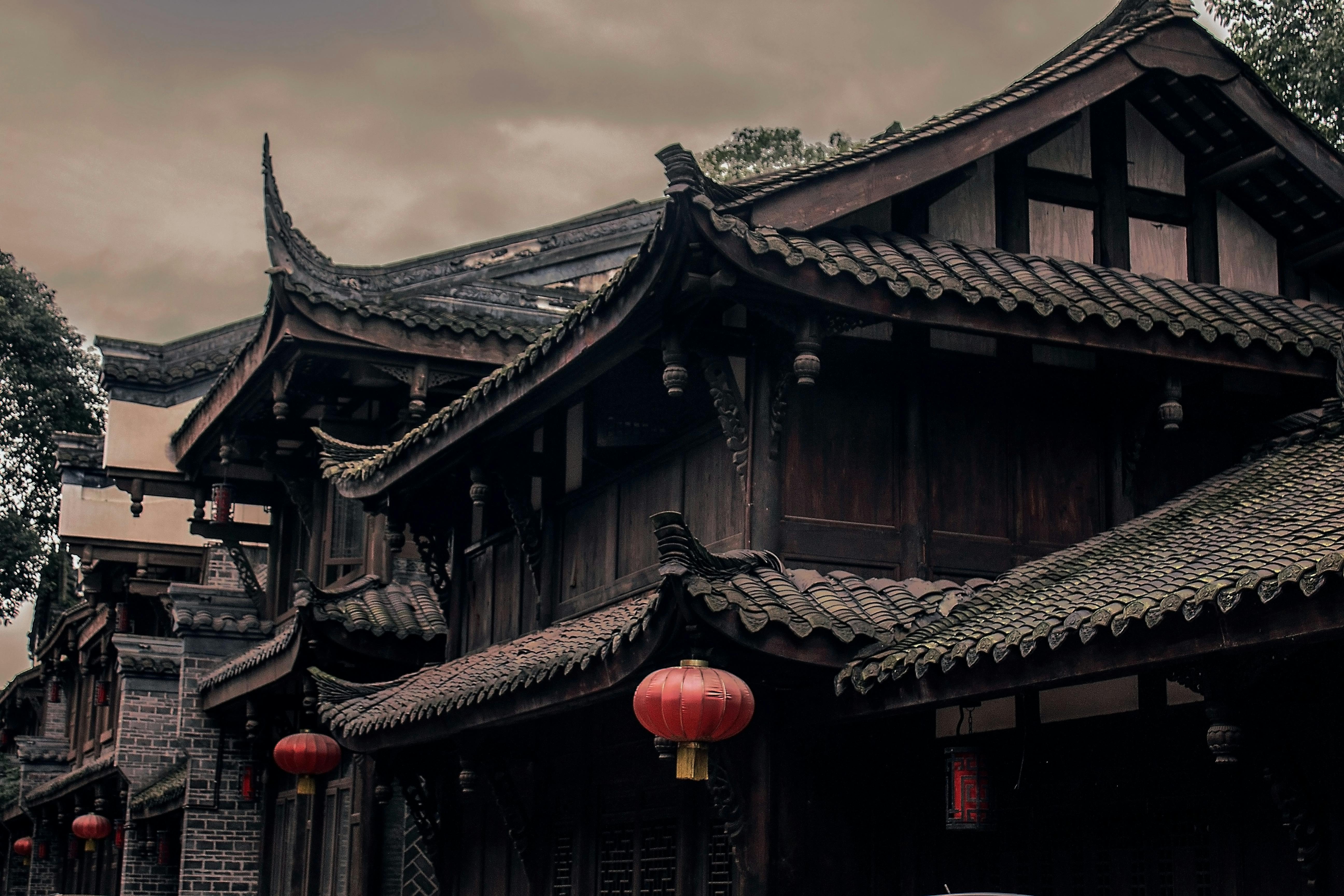 Mountains And Rivers Ancient Architecture Chinese Style Background,  Mountains And Rivers, Ancient Architecture, Old Chinese Building Background  Image And Wallpa…