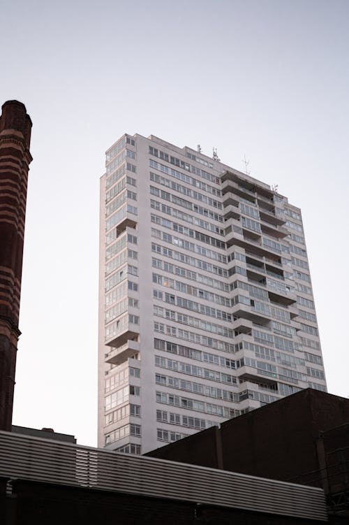 Low-Angle Shot of High Rise Building under the Sky
