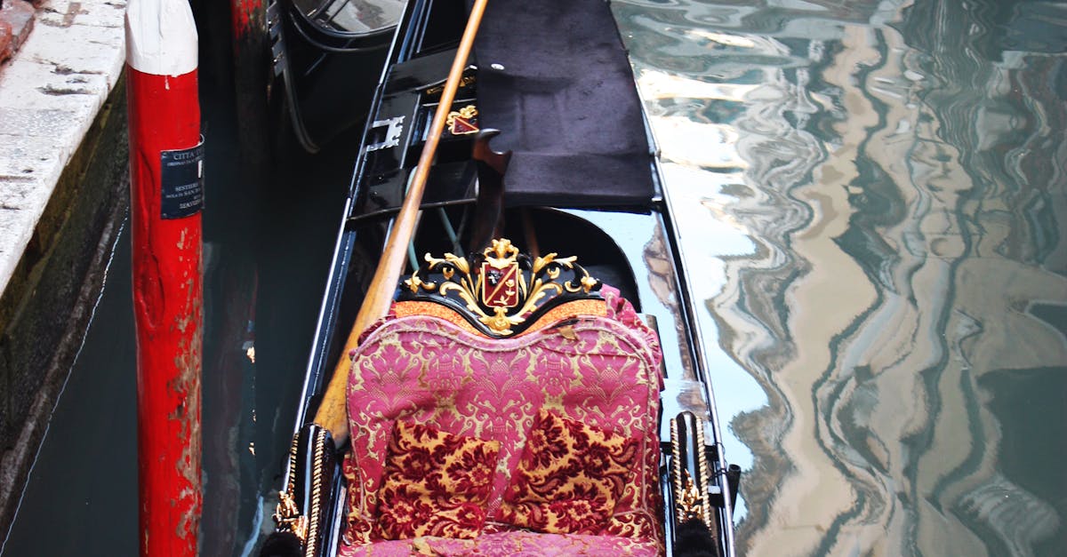 Free stock photo of boat, cushions, gondola