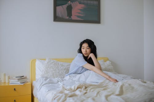 Free stock photo of asian woman, at home, bed Stock Photo