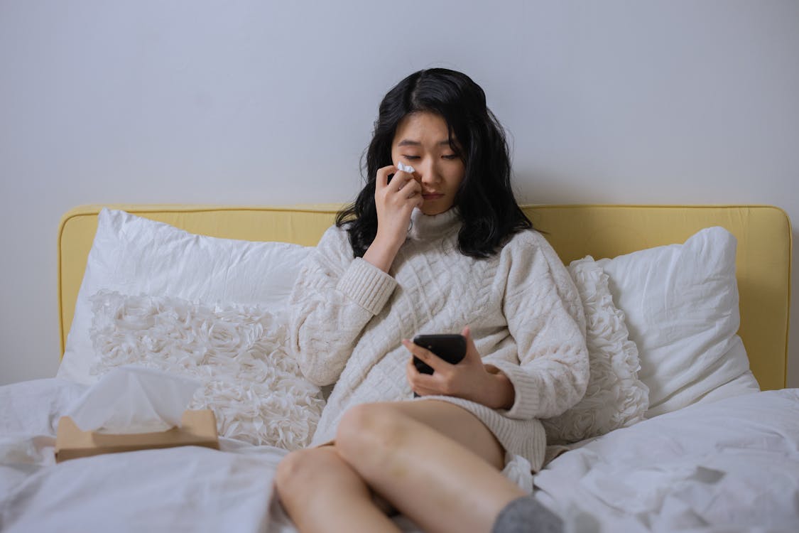 Free stock photo of apartment, asian female, bed