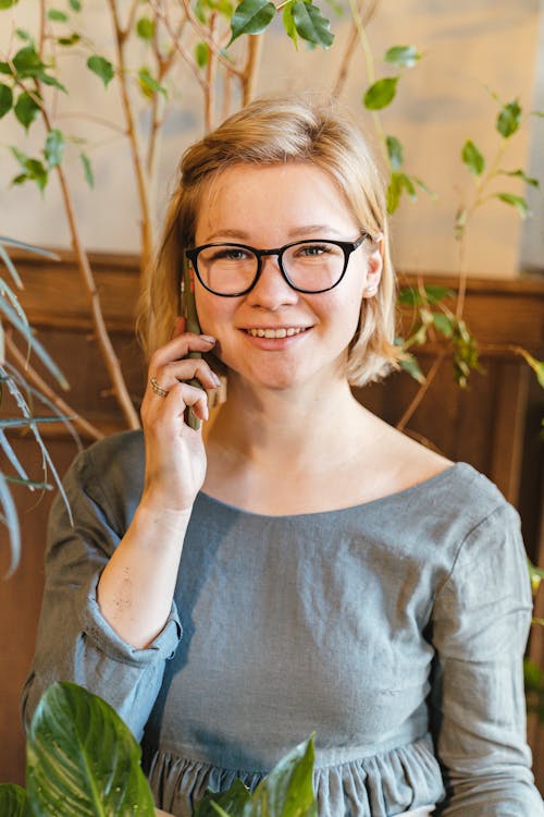 Free A Woman on a Phone Call Stock Photo