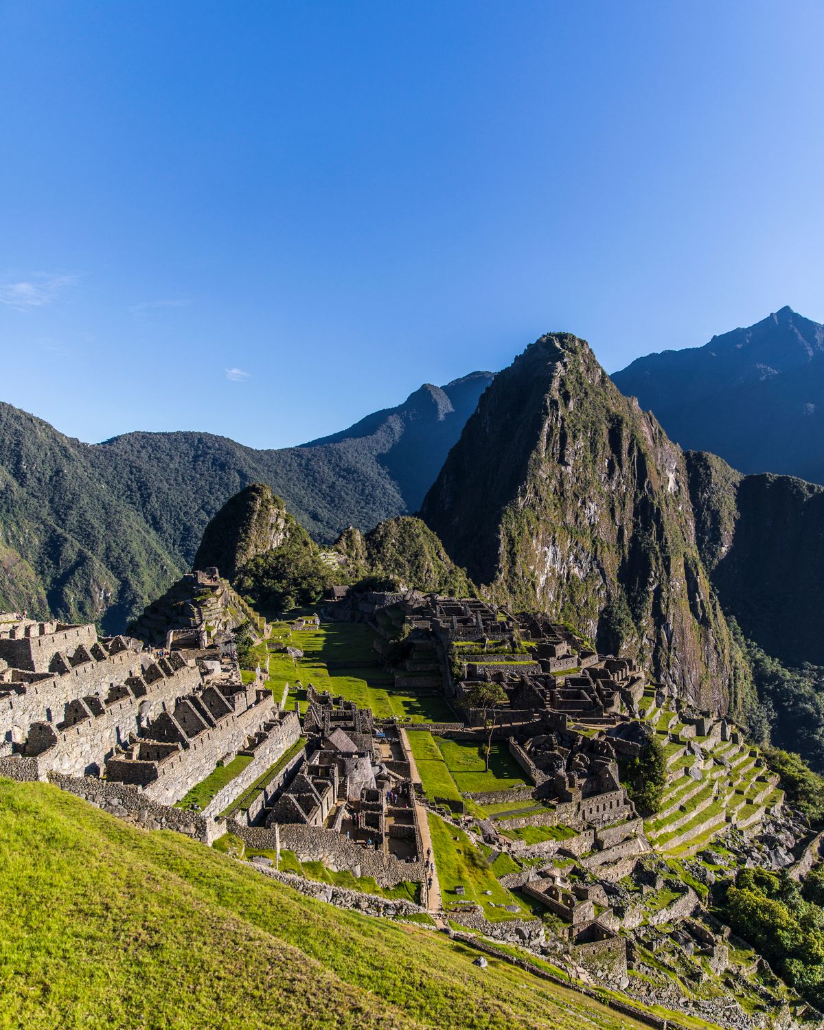Huayna Picchu detrás