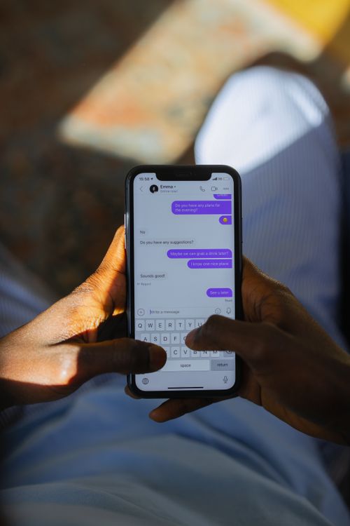 Person using Smartphone for Messaging · Free Stock Photo