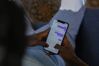 Person Using Smartphone