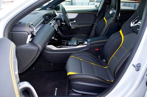 The Interior of a Modern Mercedes Benz Car