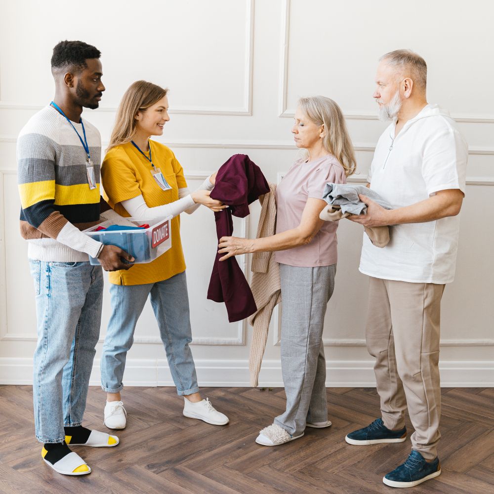 Elland — movers delivering furniture from a van