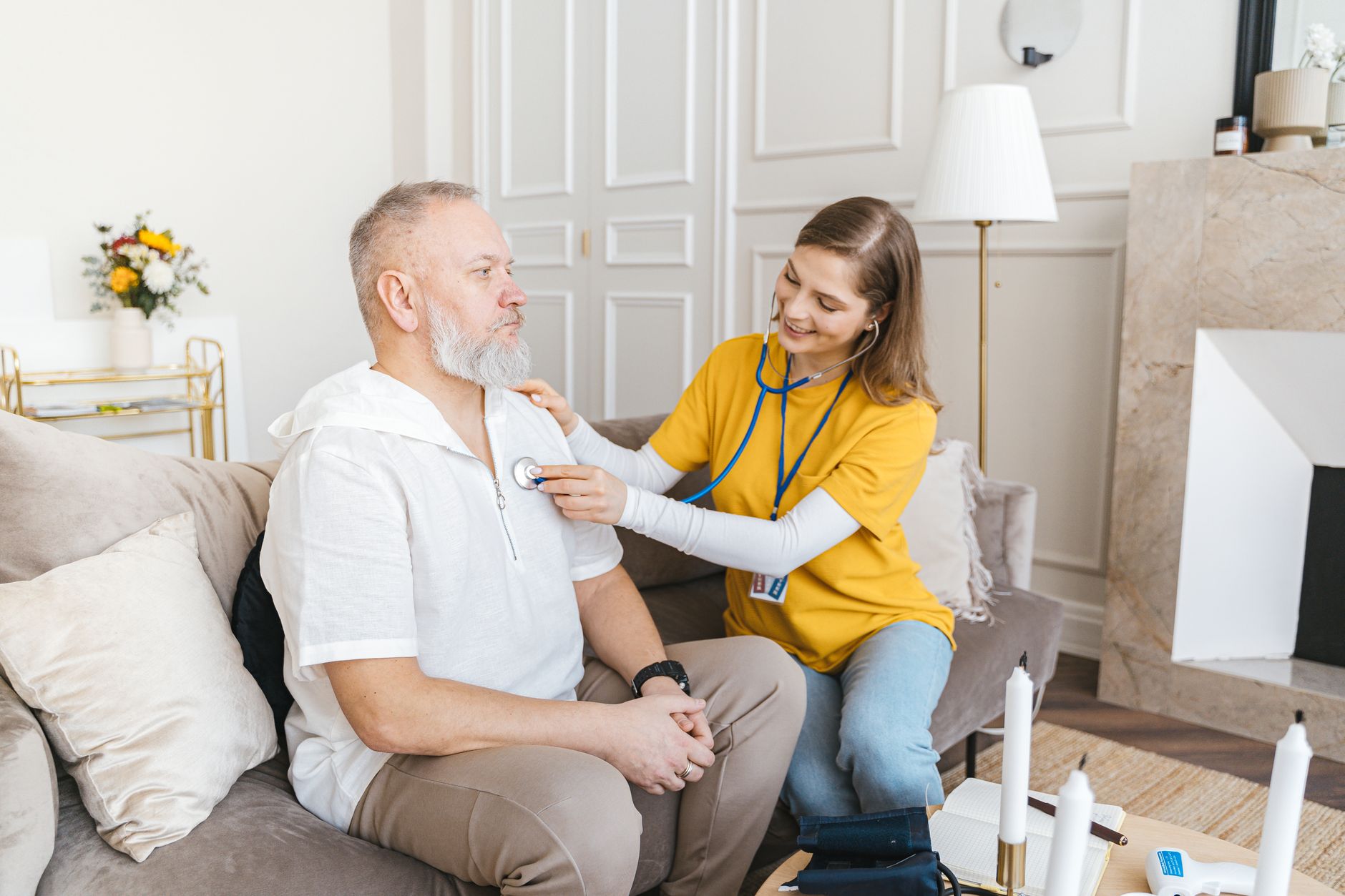senior living scene with cypress hospice care