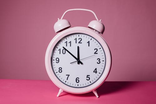Immagine gratuita di colore pastello, colore rosa, grande orologio