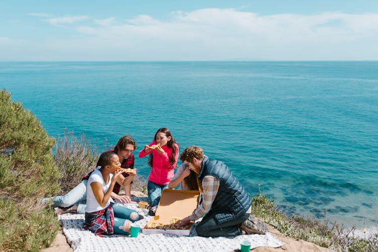 Friends Having A Picnic