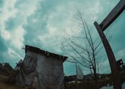 在印度瓦德冈，一座质朴的小屋矗立在一棵荒芜的树旁，上空是喜怒无常的天空，营造出一种令人毛骨悚然的户外场景