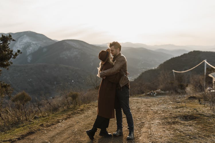 Man And Woman Hugging