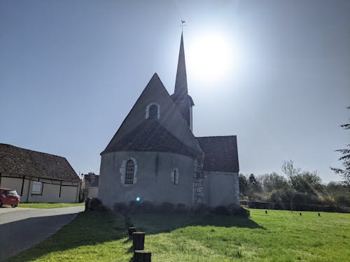 Free stock photo of blue sky, church, langesse