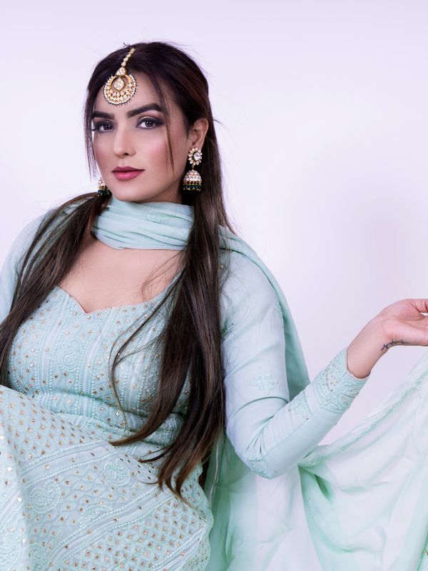 Mint Silk Saree