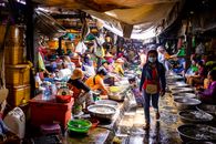 People Walking on Market