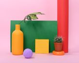 Photo of Compound Leaves on Yellow Bottle
