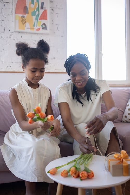 Kostnadsfri bild av afrikansk amerikan kvinna, afrikansk amerikan tjej, barn