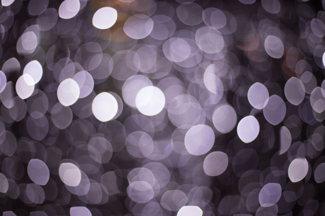 a mesmerizing bokeh effect with circular light patterns creating a spa