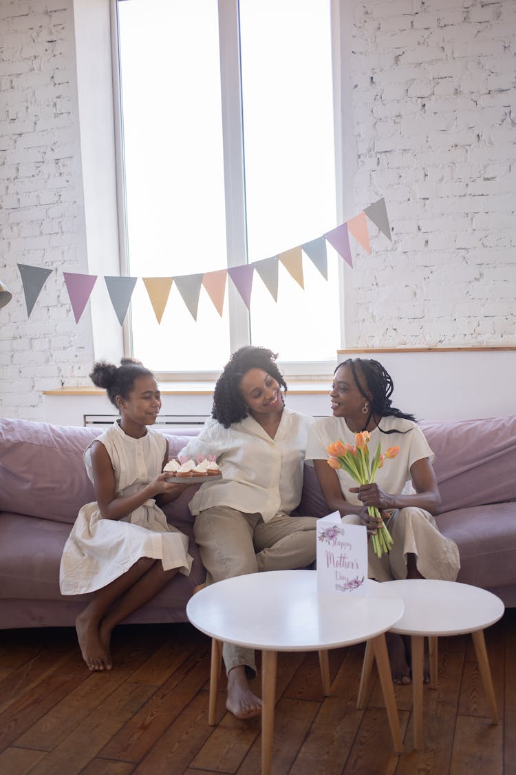 Women Celebrating Mother Day At Home