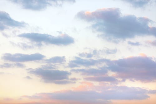 Photographie De Nuages Au Crépuscule