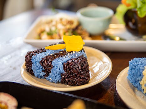 Brown and White Cake on White Ceramic Plate