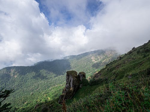 Free stock photo of middle of mountain