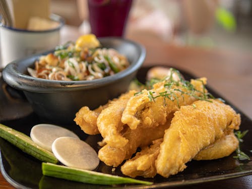 Fried Food on a Plate