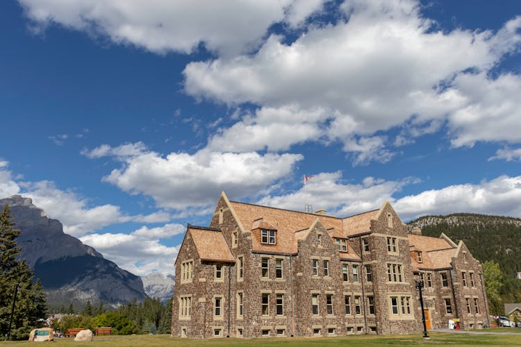 View Of An Old Manor In Mountains