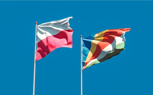 Flag of Poland and Flag of Seychelles