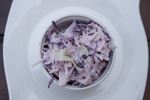 Vegetable Salad on White Ceramic Bowl 