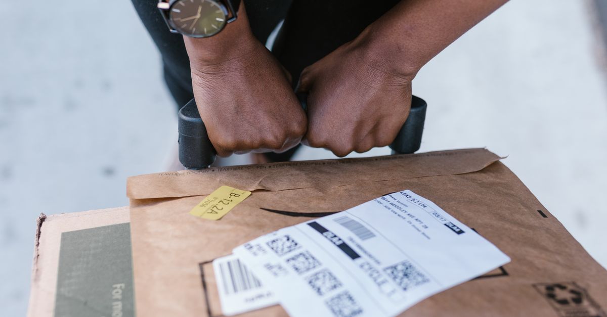 Close Up Photo of a Parcel · Free Stock Photo