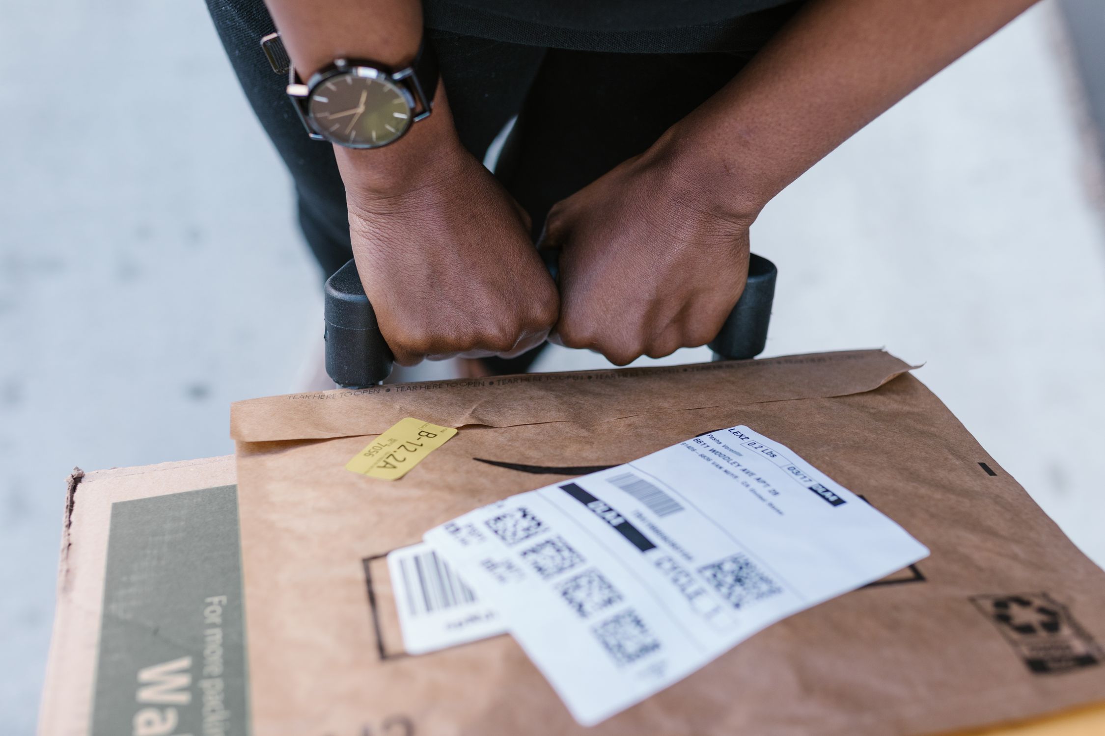 Close Up Photo of a Parcel · Free Stock Photo