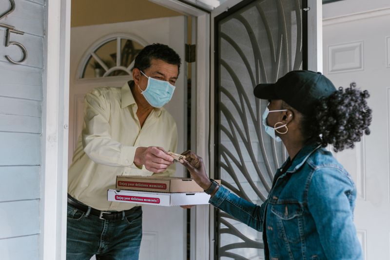 Weekend food delivery driver earning money through DoorDash and UberEats