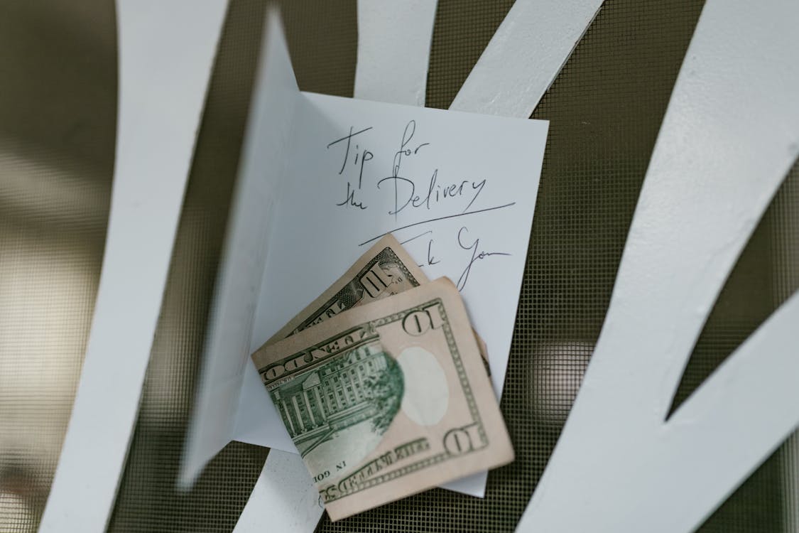 Free A Money and a Letter  Stock Photo
