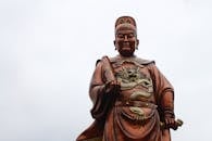 White Sky over the Statue of Admiral Cheng Ho