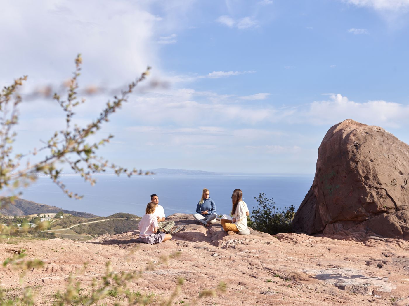 Group meditation at a Nissa Retreats experience