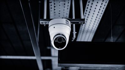 A dome CCTV camera like the ones in most shops