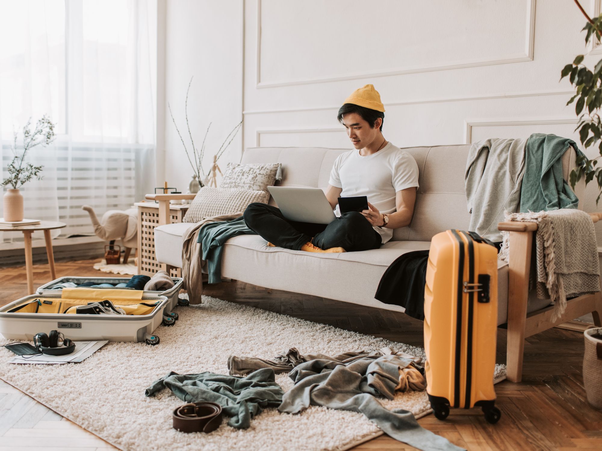 House Clearance in Longniddry, Scotland — house clearance team loading furniture into a van