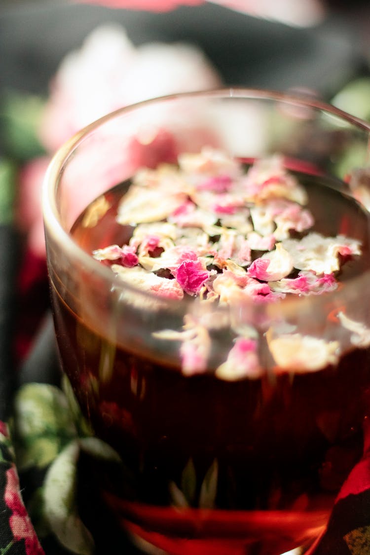 Close-Up Shot Of A Glass Of Tea