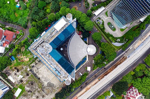 Foto d'estoc gratuïta de ciutat, edificis, foto des d'un dron