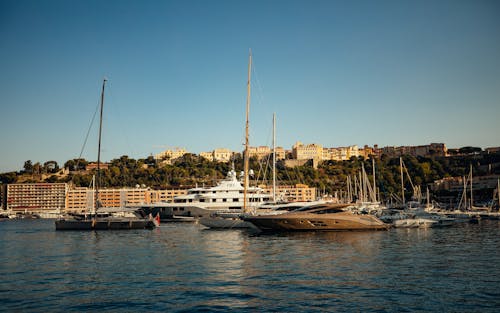 Yachts Moored in the Harbour 