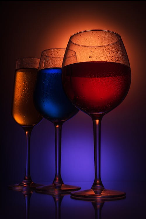 Free Assorted Cocktail Glasses  Stock Photo
