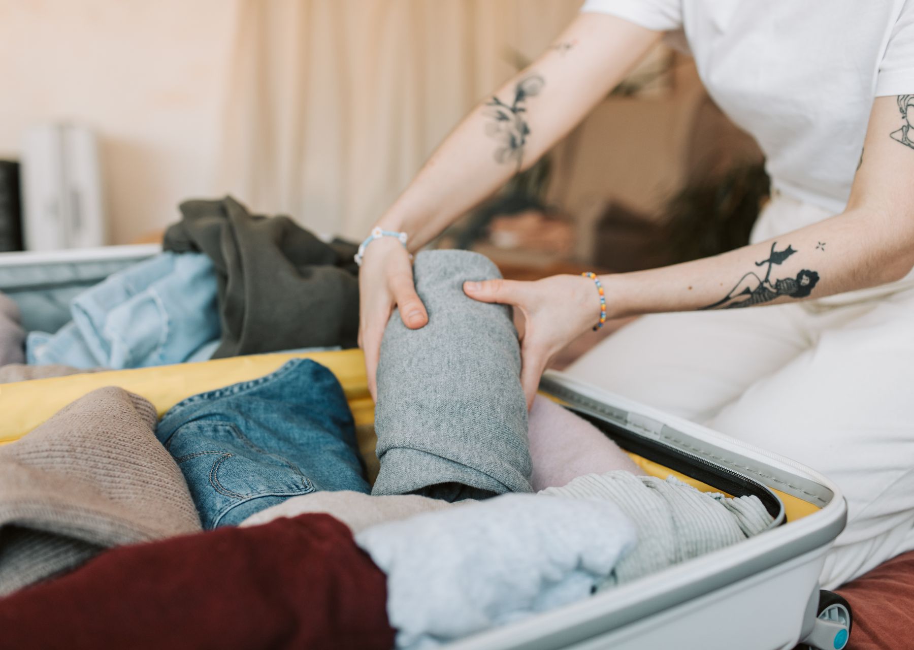 Student removals in Lostock — crew wrapping and loading on moving day