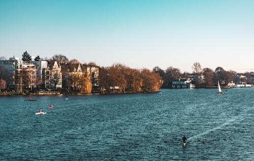 Gratis stockfoto met blauw meer, boot, Duitsland