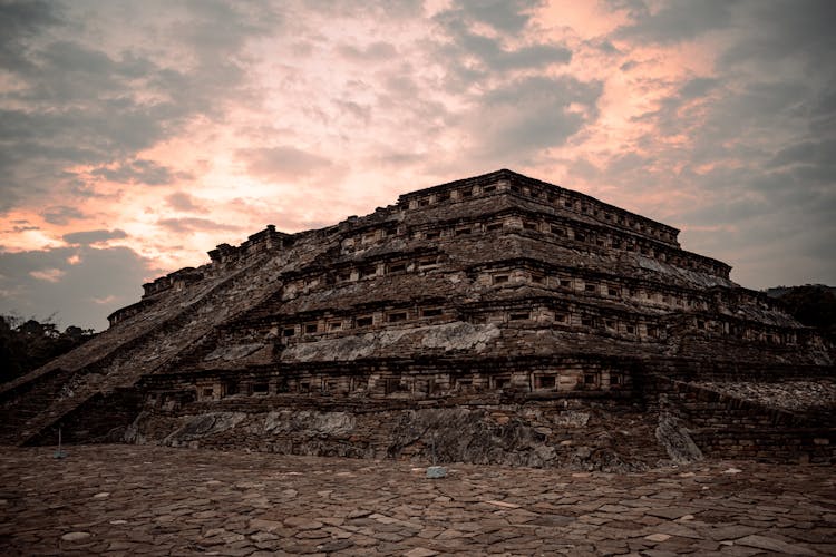 El Tajin Under The Cloudy Sky