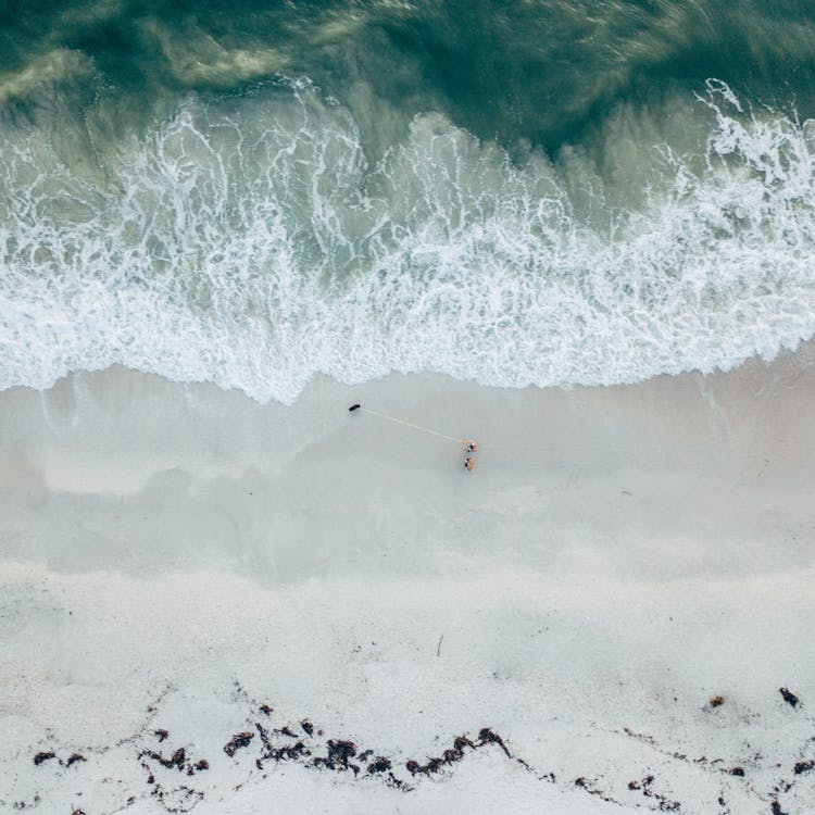 Aerial View Of Ocean Wave