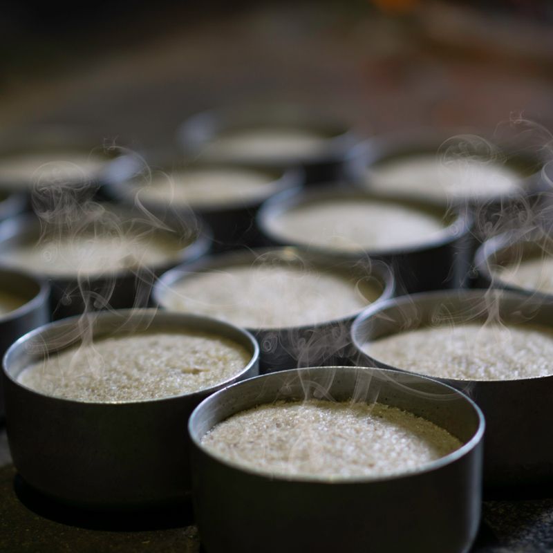 Indian Semolina and Jaggery Breakfast Cake