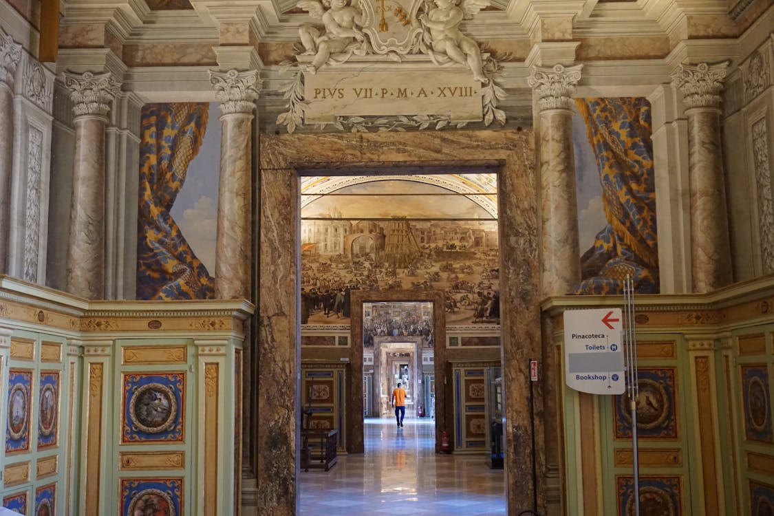 Free Interior Design of the Apostolic Palace in Vatican Stock Photo