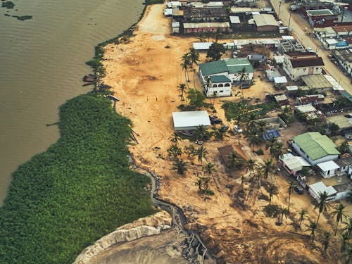 Aerial View of a Rural Area